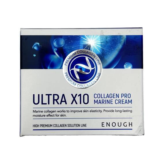Enough 4947 Ultra X10 Collagen Pro Marine Cream 50ml — deniz kollagen derin berpa anti aging
